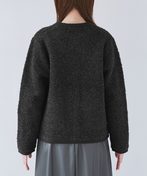 ROPE' PICNIC（ロペピクニック）の「ループ編みニットカーディガン（カーディガン/ボレロ・レディース・チャコールグレー/キナリ/ネイビー・FREE）」の11枚目の写真