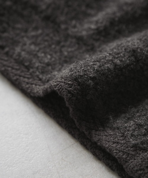 ROPE' PICNIC（ロペピクニック）の「ループ編みニットカーディガン（カーディガン/ボレロ・レディース・チャコールグレー/キナリ/ネイビー・FREE）」の18枚目の写真