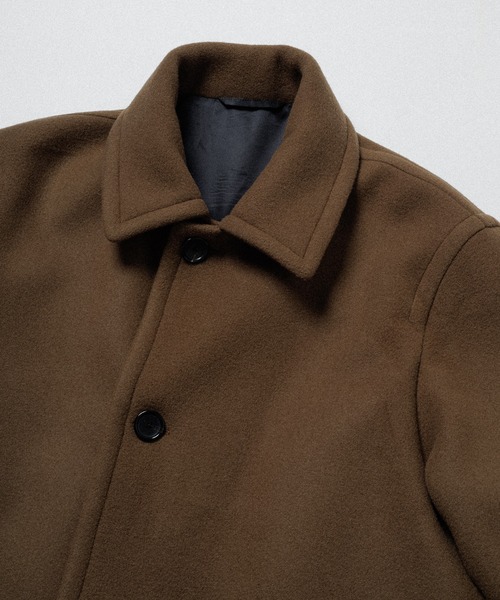 WILD LIFE TAILOR Adam et Rope'(ワイルドテーラーアダムエロペ )の「【WILD LIFE TAILOR】MELTON SHORT COAT(その他アウター・メンズ・ネイビー/ブラウン・L/M)」の5枚目の写真