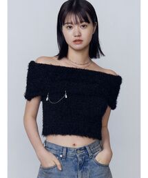 シャギーニット」に該当するニット/セーター（袖なし）ファッション