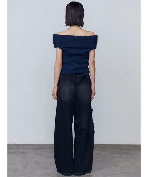 EMODA(エモダ)の「カールシャギーパールニットタンクトップ(ニット/セーター・レディース・ネイビー/レッド/ブラック・FREE)」の16枚目の写真