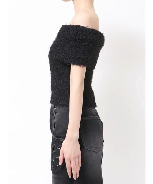 EMODA(エモダ)の「カールシャギーパールニットタンクトップ(ニット/セーター・レディース・ネイビー/レッド/ブラック・FREE)」の20枚目の写真