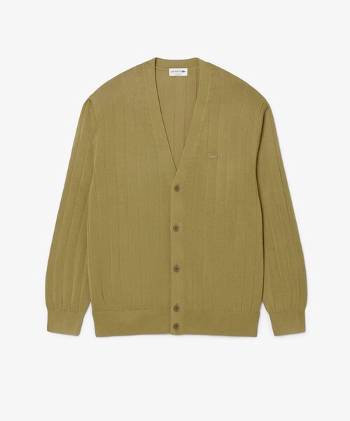 LACOSTE（ラコステ）の「ハイゲージリブニットカーディガン（カーディガン/ボレロ・メンズ・ホワイト・2/4/3/5）」の8枚目の写真