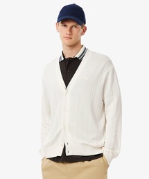 LACOSTE | ハイゲージリブニットカーディガン(カーディガン/ボレロ)