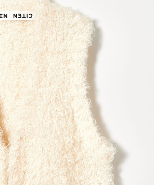 CITEN（シテン）の「＜CITEN＞シャギーニットベスト（ベスト・レディース・ダークブラウン/ネイビー/オフホワイト・FREE）」の20枚目の写真