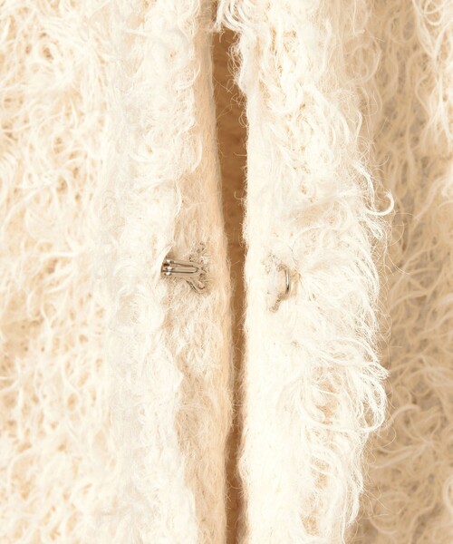 CITEN（シテン）の「＜CITEN＞シャギーニットベスト（ベスト・レディース・ダークブラウン/ネイビー/オフホワイト・FREE）」の17枚目の写真