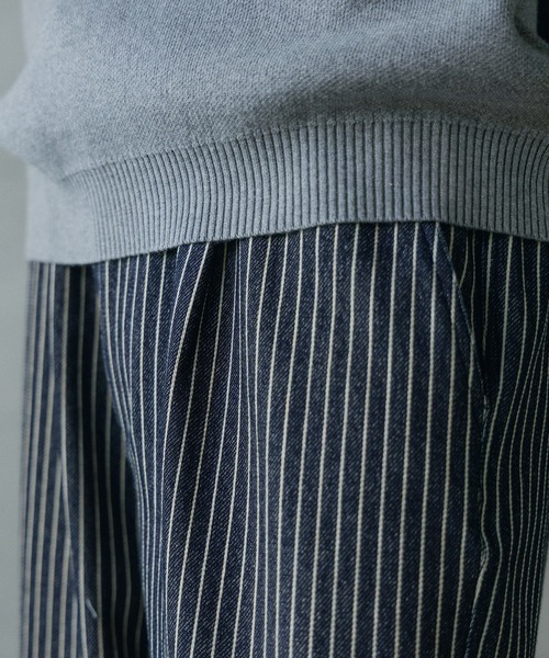 RATTLE TRAP(ラトルトラップ)の「ストレッチヒッコリーワンタックワイドテーパードパンツ(その他パンツ・メンズ・ブラック/ネイビー・M/L)」の10枚目の写真