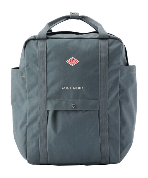 DANTON(ダントン)の「CORDURA CANVAS SQUARE RUCKSACK〈SAINT LOUIS〉(バックパック/リュック・レディース・ダークグレー/ブルー系その他/ブラウン系その他/ブラック/グレイッシュベージュ/オフホワイト・-)」の6枚目の写真