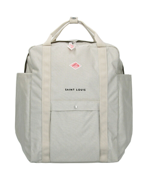 DANTON(ダントン)の「CORDURA CANVAS SQUARE RUCKSACK〈SAINT LOUIS〉(バックパック/リュック・レディース・ダークグレー/ブルー系その他/ブラウン系その他/ブラック/グレイッシュベージュ/オフホワイト・-)」の2枚目の写真
