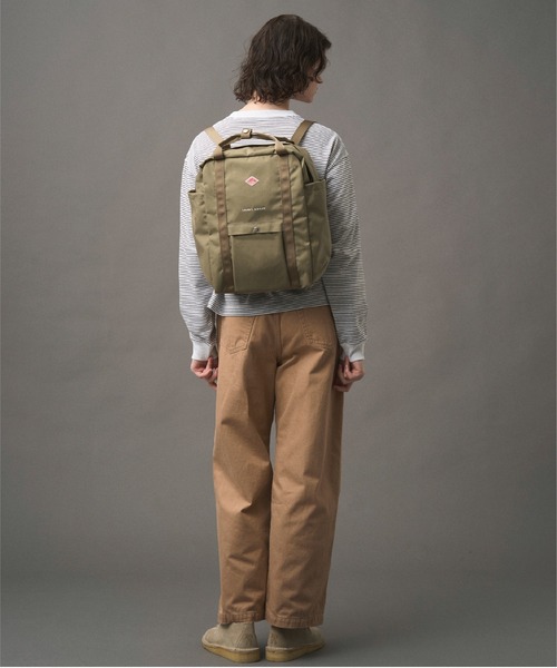 DANTON(ダントン)の「CORDURA CANVAS SQUARE RUCKSACK〈SAINT LOUIS〉(バックパック/リュック・レディース・ダークグレー/ブルー系その他/ブラウン系その他/ブラック/グレイッシュベージュ/オフホワイト・-)」の20枚目の写真