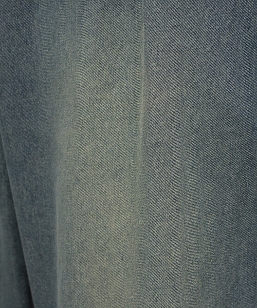 Purple&Yellow（パープルアンドイエロー）の「ライトオンスデニムタックワイドパンツ（デニムパンツ・メンズ・インディゴブルー・X-SMALL/SMALL/MEDIUM/LARGE）」の22枚目の写真