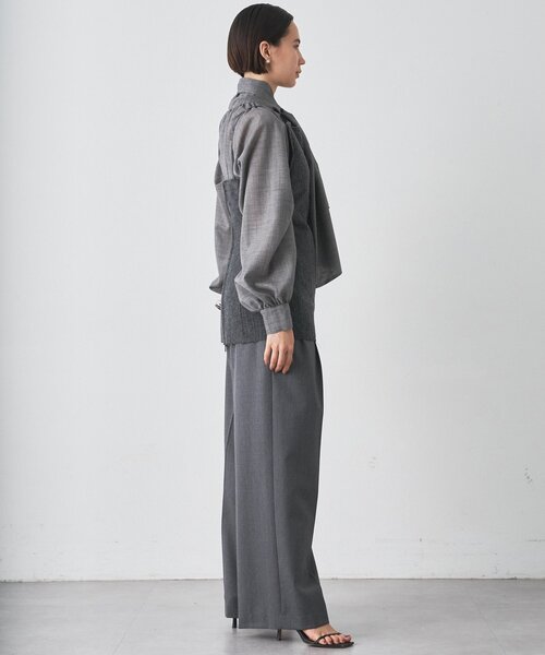 Whim Gazette タックボウタイブラウス Whim Gazette｜ボウタイブラウス | Rakuten Fashion(楽天