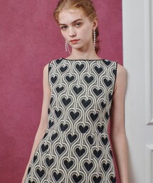LOULOU WILLOUGHBY（ルルウィルビー）の「【LOULOU WILLOUGHBY】NEONハートジャガードミニワンピース（ワンピース・レディース）」