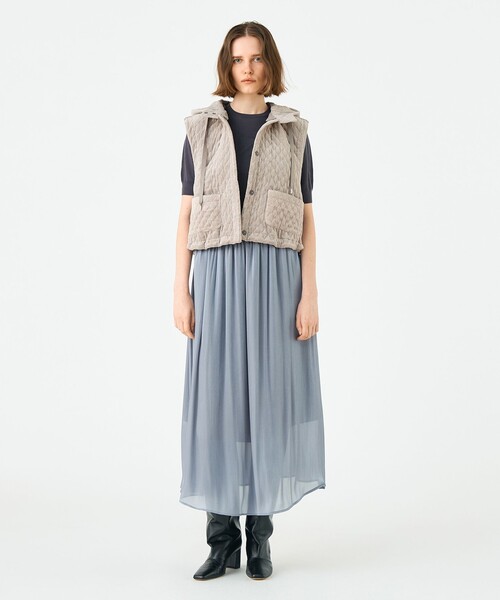 セール】キルティングベロア ショートベスト（ベスト）｜BALLSEY