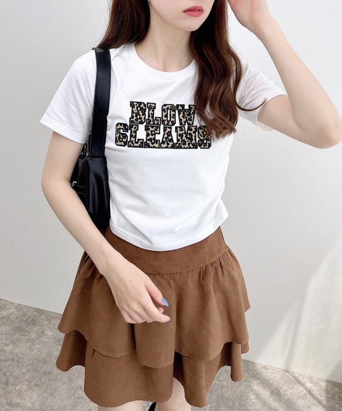 INGNI(イング)の「サイドギャザー貼付ロゴTシャツ(Tシャツ/カットソー・レディース・ホワイト系その他7/ブラック系その他3/ホワイト系1/ブラック系・M)」の15枚目の写真