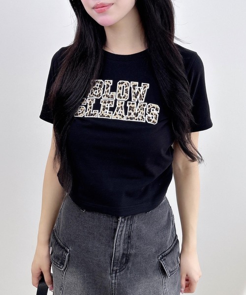 INGNI(イング)の「サイドギャザー貼付ロゴTシャツ(Tシャツ/カットソー・レディース・ホワイト系その他7/ブラック系その他3/ホワイト系1/ブラック系・M)」の19枚目の写真