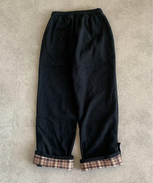 link lot(リンクロット)の「折り返しチェック柄 コーデュロイ イージーワイドパンツ(チノパンツ・メンズ・ホワイト/ブラウン/ブラック・M)」の19枚目の写真