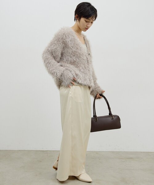 手洗い可能】ストレッチサテンタイトスカート（スカート