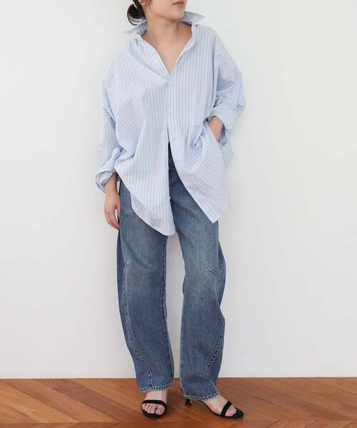 Levi's(リーバイス)の「Levi’s/リーバイス SLOBE別注 BAGGY DAD BARREL デニムパンツ(デニムパンツ・レディース・ブルー・23cm/24cm/25cm/26cm/27cm/28cm)」の18枚目の写真