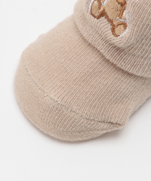 petit main(プティマイン)の「【POLO BCS】くま刺繍カップソックス(ベビーシューズ/ベビーソックス・キッズ・ライトベージュ/オフホワイト/ネイビー・9-11cm/11-13cm)」の7枚目の写真