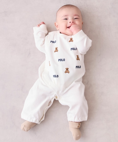 petit main(プティマイン)の「【POLO BCS】くま刺繍カップソックス(ベビーシューズ/ベビーソックス・キッズ・ライトベージュ/オフホワイト/ネイビー・9-11cm/11-13cm)」の10枚目の写真