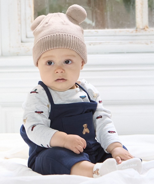 petit main(プティマイン)の「【POLO BCS】くま刺繍カップソックス(ベビーシューズ/ベビーソックス・キッズ・ライトベージュ/オフホワイト/ネイビー・9-11cm/11-13cm)」の12枚目の写真