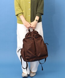 COOCO（クーコ）の「撥水ビッグポケット巾着リュック／Ａ４対応（バックパック/リュック）」