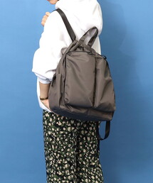 COOCO（クーコ）の「撥水ビッグポケット巾着リュック／Ａ４対応（バックパック/リュック）」