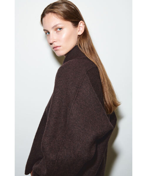 セール】スカルプテッドメリノウールジャケット（カーディガン/ボレロ