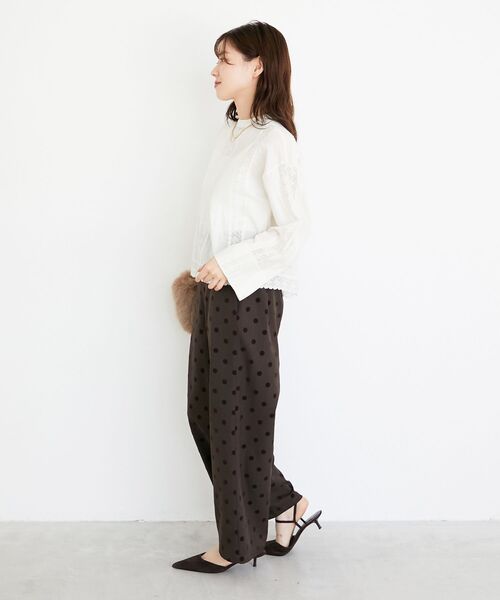 le.coeur blanc（ルクールブラン）の「《手洗い可能》Fanaka別注リバーレースブラウス（シャツ/ブラウス・レディース・アイボリー・38）」の13枚目の写真