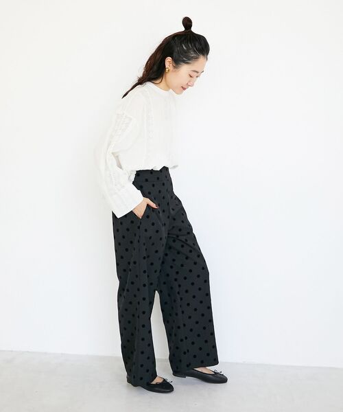 le.coeur blanc（ルクールブラン）の「《手洗い可能》Fanaka別注リバーレースブラウス（シャツ/ブラウス・レディース・アイボリー・38）」の16枚目の写真