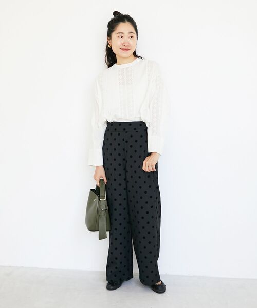 le.coeur blanc（ルクールブラン）の「《手洗い可能》Fanaka別注リバーレースブラウス（シャツ/ブラウス・レディース・アイボリー・38）」の18枚目の写真