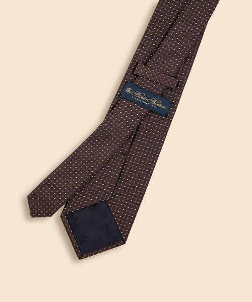 セール】シルク ドット×スクエア ジャカードタイ（ネクタイ）｜BROOKS