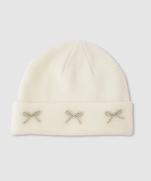 RICH MIX（リッチミックス）の「RICHMIX リボンビーズニットキャップ（ニットキャップ/ビーニー）」