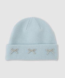 RICH MIX（リッチミックス）の「RICHMIX リボンビーズニットキャップ（ニットキャップ/ビーニー）」