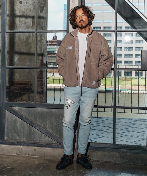 seventy seven(セブンティセブン)の「mj11120-stand collar boa zip JKT ジップアップジャケット(7725W020)(その他アウター・メンズ・ブラック/キャメル・S/XL/L/M)」の22枚目の写真