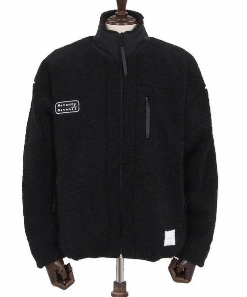 seventy seven(セブンティセブン)の「mj11120-stand collar boa zip JKT ジップアップジャケット(7725W020)(その他アウター・メンズ・ブラック/キャメル・S/XL/L/M)」の8枚目の写真