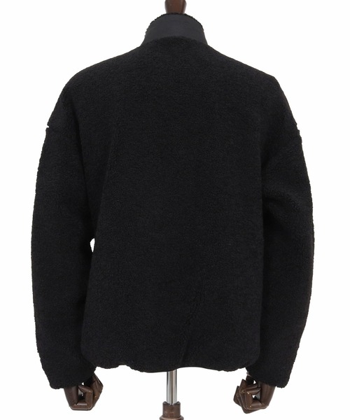 seventy seven(セブンティセブン)の「mj11120-stand collar boa zip JKT ジップアップジャケット(7725W020)(その他アウター・メンズ・ブラック/キャメル・S/XL/L/M)」の9枚目の写真