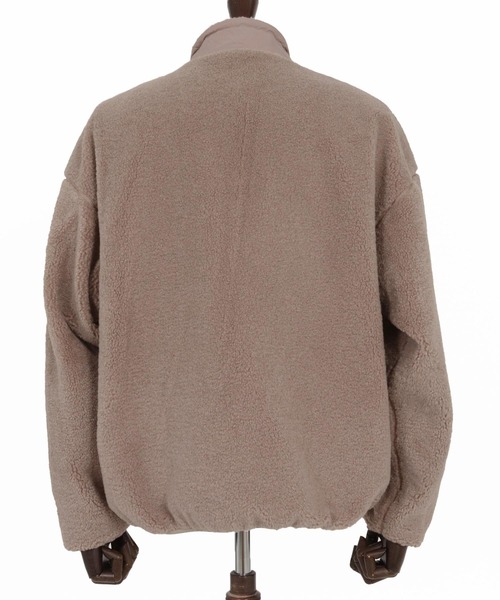 seventy seven(セブンティセブン)の「mj11120-stand collar boa zip JKT ジップアップジャケット(7725W020)(その他アウター・メンズ・ブラック/キャメル・S/XL/L/M)」の11枚目の写真