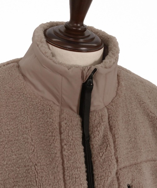 seventy seven(セブンティセブン)の「mj11120-stand collar boa zip JKT ジップアップジャケット(7725W020)(その他アウター・メンズ・ブラック/キャメル・S/XL/L/M)」の12枚目の写真