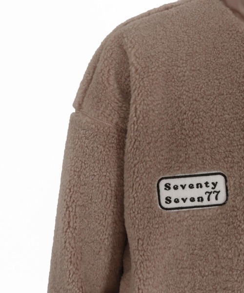 seventy seven(セブンティセブン)の「mj11120-stand collar boa zip JKT ジップアップジャケット(7725W020)(その他アウター・メンズ・ブラック/キャメル・S/XL/L/M)」の13枚目の写真