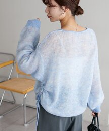 【WEB限定】モヘアタッチギャザープルオーバー