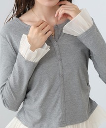 Bab（バブ）の「【再入荷】裾フリルヘンリーネックカットソー（Tシャツ/カットソー）」