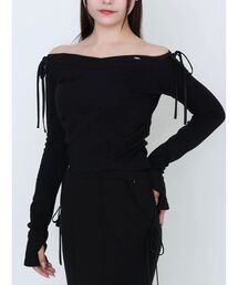 EATME | 【SETUP】リボンオフショルダーTOP(Tシャツ/カットソー)