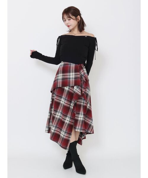 EATME（イートミー）の「【SETUP】リボンオフショルダーTOP（Tシャツ/カットソー・レディース・ブラック/アイボリー/グレー・FREE）」の16枚目の写真