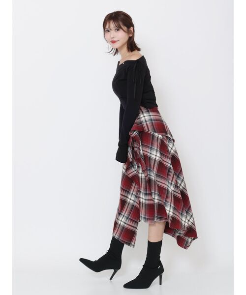 EATME（イートミー）の「【SETUP】リボンオフショルダーTOP（Tシャツ/カットソー・レディース・ブラック/アイボリー/グレー・FREE）」の17枚目の写真