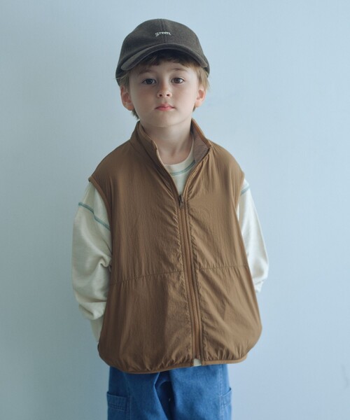 スタメンシリーズ】フリース リバーベスト / キッズ 撥水 100cm-160cm