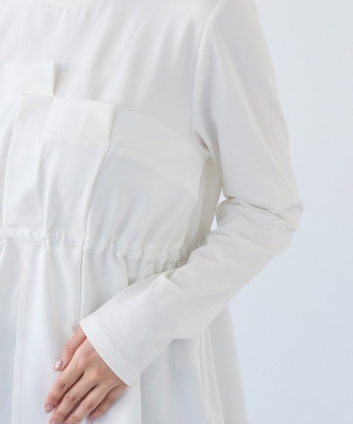 VIS（ビス）の「【WEB限定】ビスチェドッキングペプラムロングスリーブTシャツ（Tシャツ/カットソー・レディース・ブラック/オフホワイト/チャコールグレー・FREE）」の18枚目の写真