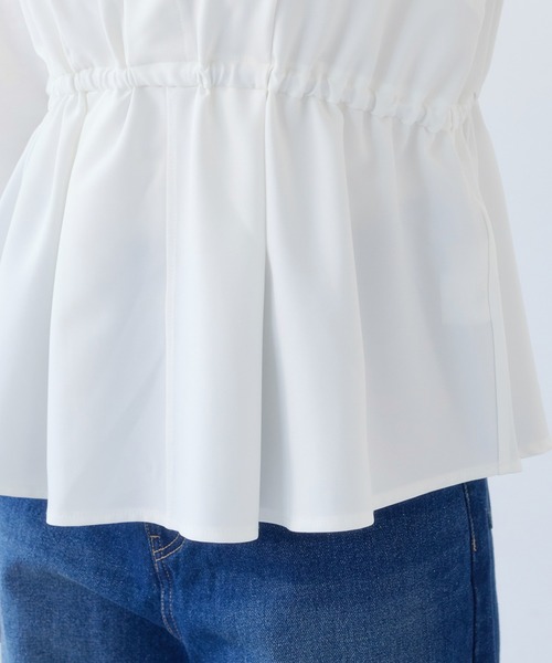 VIS（ビス）の「【WEB限定】ビスチェドッキングペプラムロングスリーブTシャツ（Tシャツ/カットソー・レディース・ブラック/オフホワイト/チャコールグレー・FREE）」の20枚目の写真