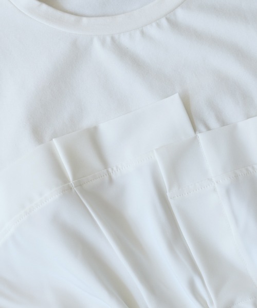 VIS（ビス）の「【WEB限定】ビスチェドッキングペプラムロングスリーブTシャツ（Tシャツ/カットソー・レディース・ブラック/オフホワイト/チャコールグレー・FREE）」の21枚目の写真